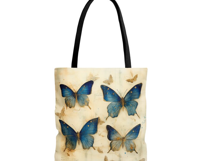 BUTTERFLY TOTE BAG, Butterfly Market Bag, Butterfly Recycle Bag, Cottagecore Butterfly Bag, Fairycore Bag, Fairycore Purse