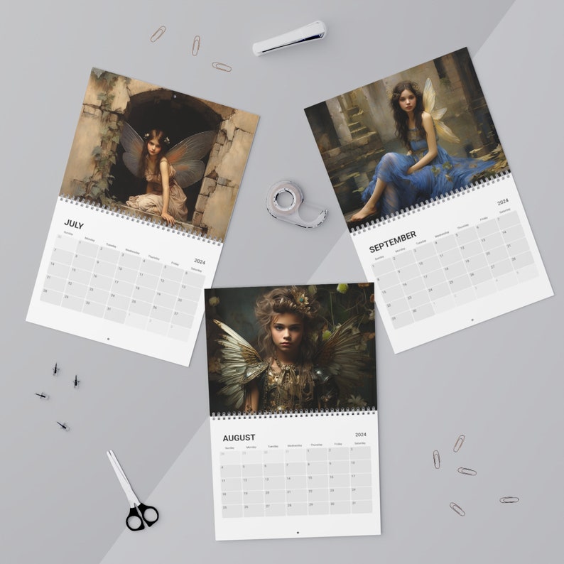FAIRIES 2025 CALENDAR, Fairy Calendar, Fantasy Calendar, Fairycore