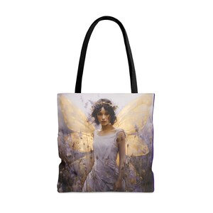 Violet Fairy in Field of Lavender Tote Bag!