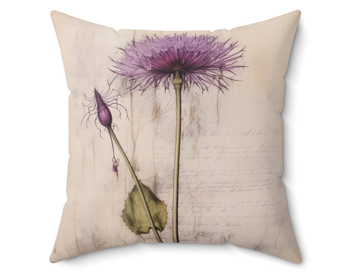 Fairycore Pillow Fairy Cushion Botanical Pillow Dandelion Home Accent Botanical Lover Gift Goblincore Pillow Witchcore Cushion Gift for Her