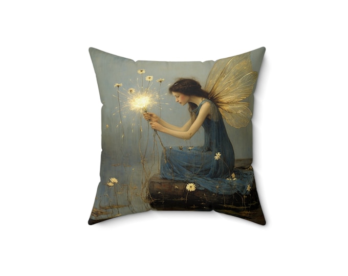 Fairy Pillow Fairycore Pillow Fairy Cushion Fantasy Cushion Whimsical Room Decor Gothic Pillow Gothic Home Accent Fantasy Gift for Her