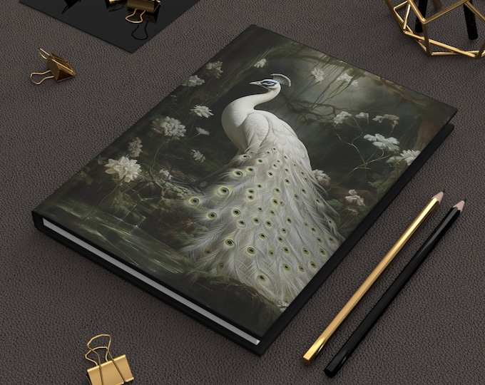 Peacock Notebook Cottagecore Notebook Cottagecore Diary Peacock Diary Goblincore Gift Cottagecore Notebook Goblincore Elegant Gift for Her