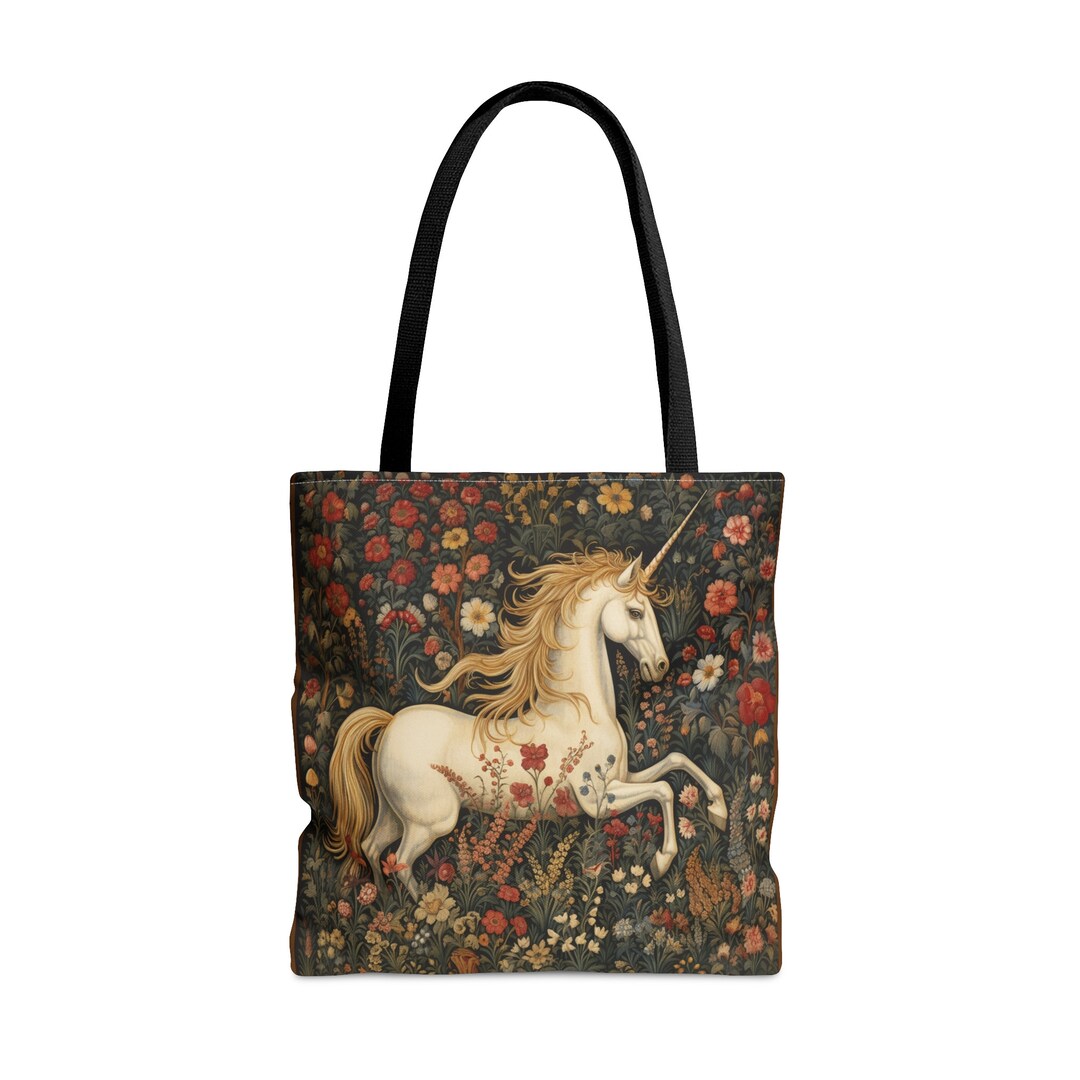 CafePress Team Unicorn Natural Canvas Tote Bag – Reusable Shopping Bag, Two Sizes, Durable & Machine Washable - View #8
