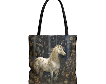 Unicorn Tote Bag, Unicorn Market Bag, Unicorn Recycle Bag, Unicorn Tapestry Bag, Fairycore Tote bag, Cottagecore Tote Bag, Fantasy Tote bag,