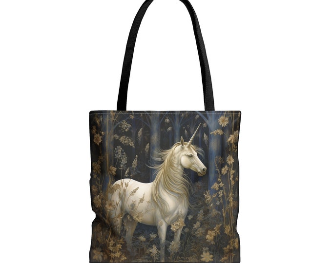 Unicorn Tote Bag, Unicorn Market Bag, Unicorn Recycle Bag, Unicorn Tapestry Bag, Fairycore Tote bag, Cottagecore Tote Bag, Fantasy Tote bag,