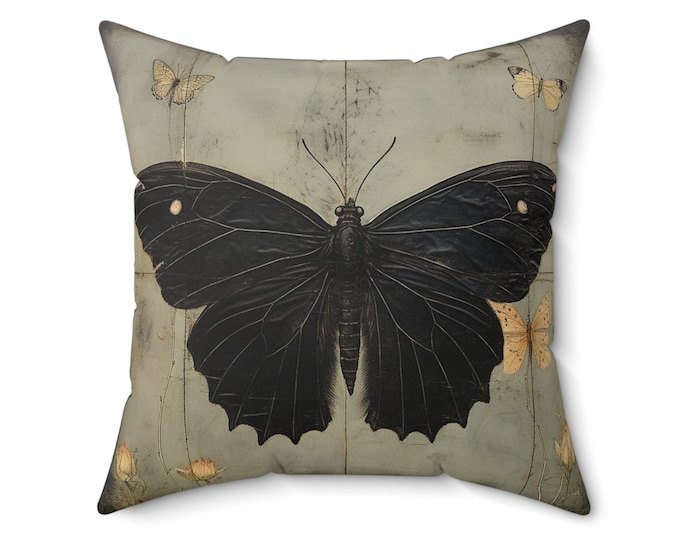 Gothic PILLOW Goblincore Pillow Cottagecore Pillow Cottagecore Cushion Fairycore Pillow Dark Academia Pillow Witchcore Cushion Gift for Her