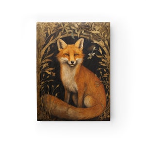 CLEVER FOX BLANK Journal, Fairycore Blank Journal, Fairycore Blank Diary, Fox Blank Notebook,