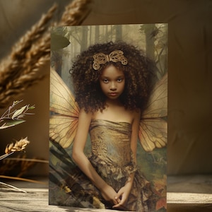 FAIRY MINI ART Cartão postal de fadas Arte de fantasia Cartão postal de fantasia Cartão postal de conto de fadas Arte gótica Arte caprichosa Cartão caprichoso Cartão de aniversário de fada