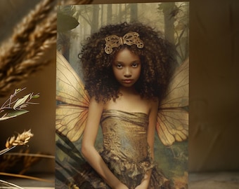 FAIRY MINI ART Fairy Postcard Fantasy Art Fantasy Postcard Fairytale Postcard Gothic Art Whimsical Art Whimsical Card Fairy Birthday Card