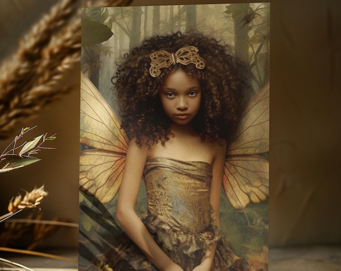 FAIRY MINI ART Fairy Postcard Fantasy Art Fantasy Postcard Fairytale Postcard Gothic Art Whimsical Art Whimsical Card Fairy Birthday Card