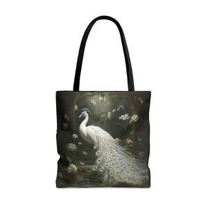 Torba Peacock Tote Portfel Peacock Torba Nature Love Torba Peacock Torba zimowa Torba zimowa wielokrotnego użytku Portfel Cottagecore Torba Cottage Core Prezent dla niej
