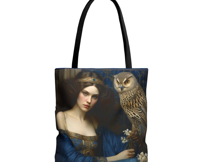 Princess and the Owl Tote Bag (18 x 18 )
