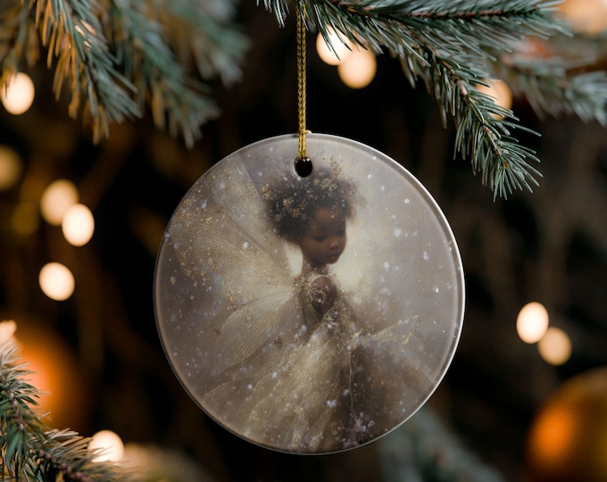 Enchanting Fairy Ceramic Ornament, Holiday Decor, Fairy Tale Decoration, Christmas Tree Ornament, Unique Gift, Home Decoration, [...]