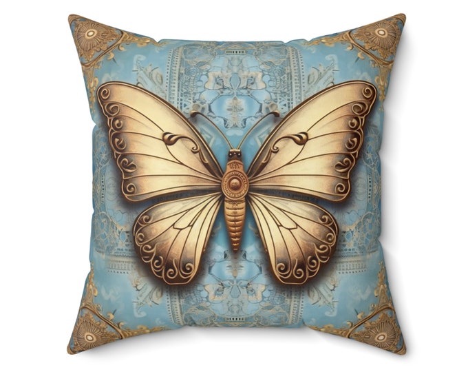 BUTTERFLY PILLOW, Butterfly Cushion, Butterfly Home Decor, Boho Chic Pillow, Cottagecore Pillow, Cottagecore Cushion