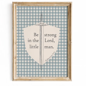 Christliche Wand Kunst druckbare Schwert Schrift Epheser 6:10 Kinderzimmer Glaube Dekor (digitaler Download)