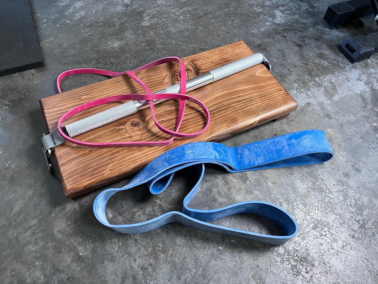 Resistance Band / Isometrics Fitness Board foot Plate X3 Ground Plate