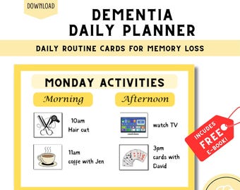 Dementia Daily Routine Planner: Caregiver Activity Cards (PDF)