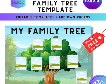 Editable Family Tree Template: Dementia Activity, Memory Loss (Digital Download)