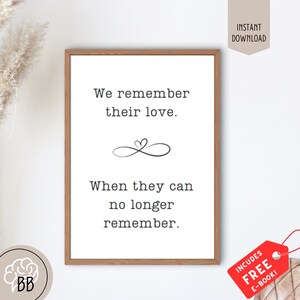 Dementia Carer Posters: Caregiver Support Printables + Free E-Book (Instant Download PDF A4 Size)