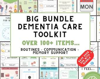 Dementia Care Printable Bundle – Communication, Routine & Memory Aids (PDF)