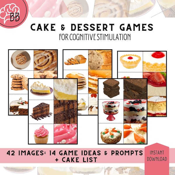 Cake game for people with dementia, Simple fun social meaningful activity, stimulate memory, improve mood at-home dementia activity ideas