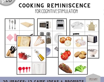 Dementia Cooking Reminiscence Activity: Memory Game (PDF Download)
