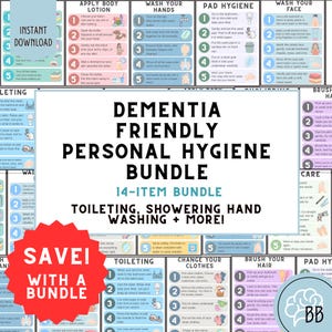 Gids voor toegankelijke persoonlijke hygiëne, afdrukbaar pdf-bestand in 5 stappen voor dementie, leerstoornissen, cognitieve stoornissen