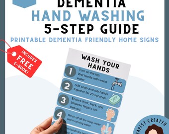 Dementia Household Labels Printable | A4 Memory Care Signs | Alzheimer's Visual Prompts PDF | Caregiver Resource | Instant Download