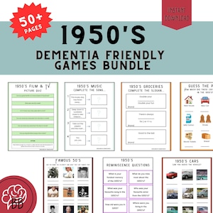 Dementievriendelijke activiteitengames uit de jaren 50, ouderenzorg (pdf-download)