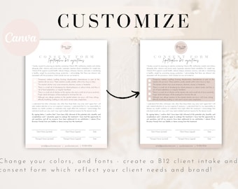 Glutathione Injection IV Drip Consent Intake Form, Glutathione Shot IV  Informed Consent, Editable Glutathione Client Consent Waiver Med Spa