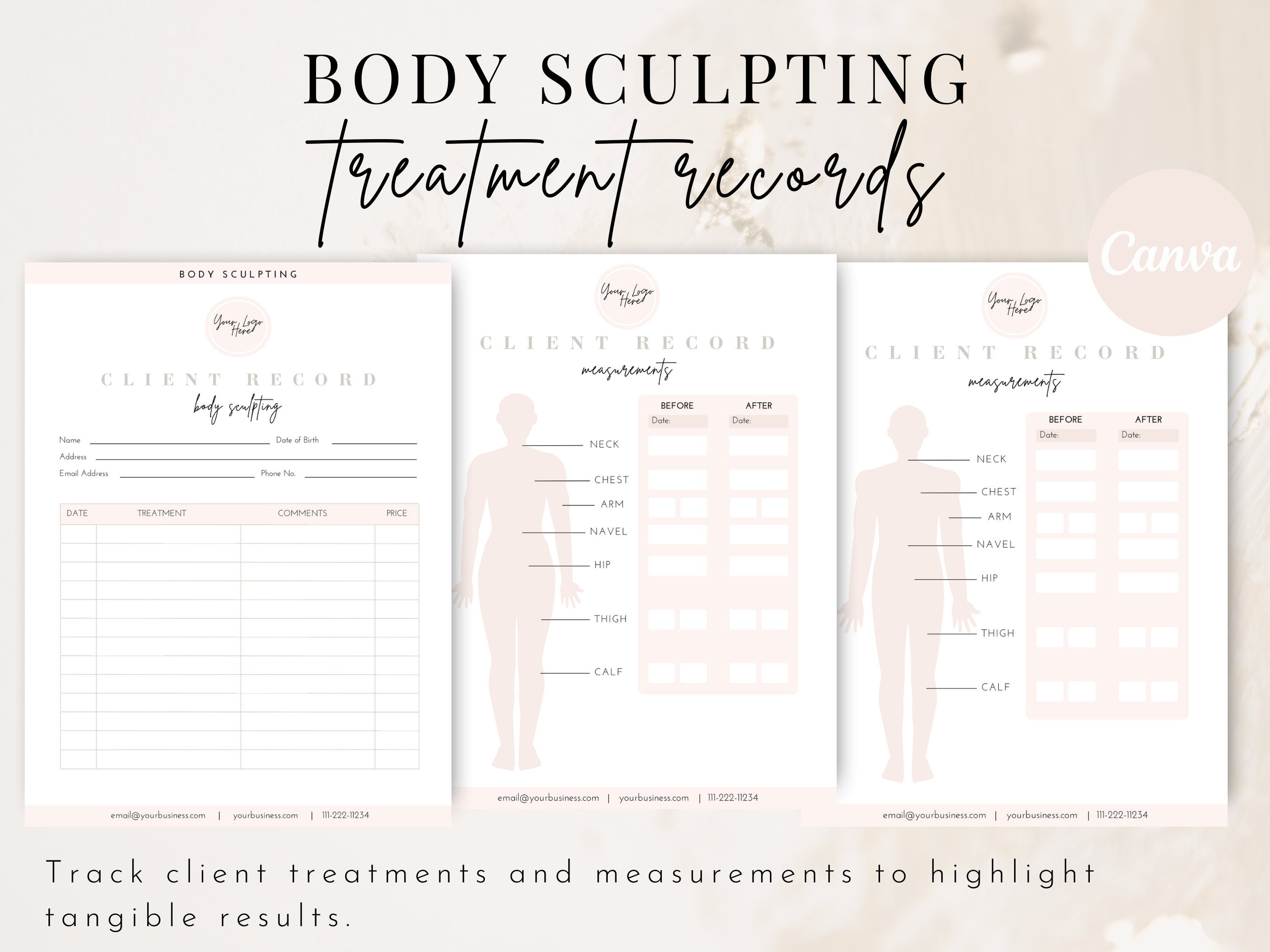 Editable Body Sculpting Ultrasound Cavitation Consent Intake Forms ...