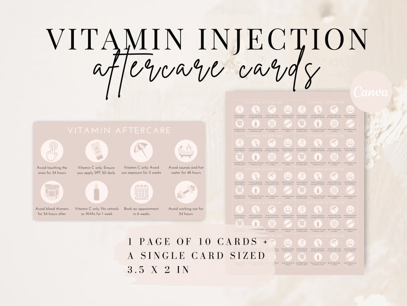 Vitamin C D3 B12 Injections Consent and Intake Forms, Vit C Vit D3 Vit