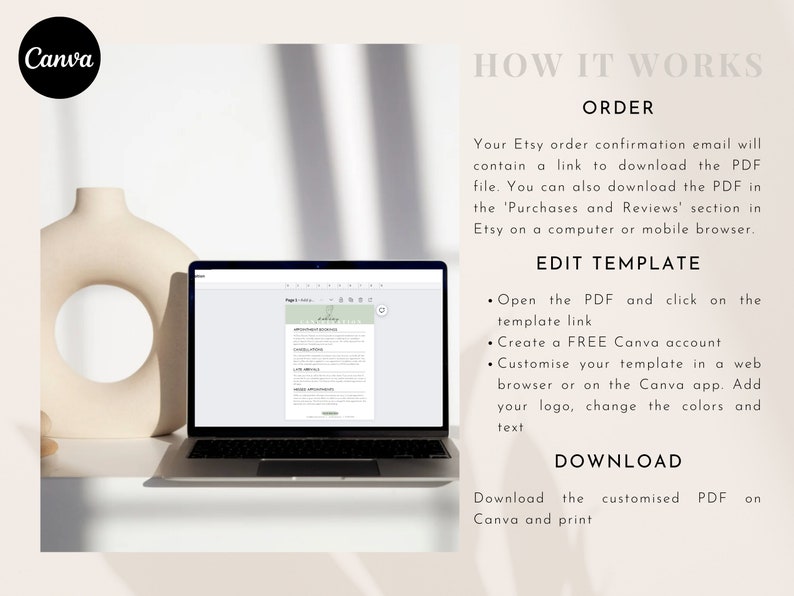 Editable Cancellation Policy Form, Printable Esthetician Templates, Beauty Nail Hair Salon