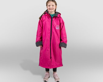 Cosimac CosiRobe FLEX Junior -Super warm waterproof outdoor changing robe. Perfect for outdoor sports horse back riding boys and girls Pink