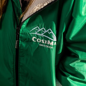 Cosimac CosiRobe2 Emerald Green Super warm waterproof outdoor changing robe for sea swimming. Dry Cosy and Quick Drying image 6