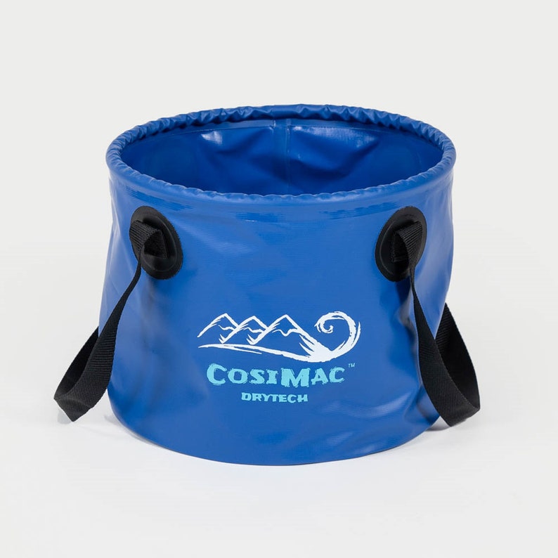 Bolsa tipo cubo plegable Cosimac de 13 litros: cubo de playa portátil, plegable e impermeable. Uso para cambiarse de traje de baño y nadar al aire libre. imagen 5