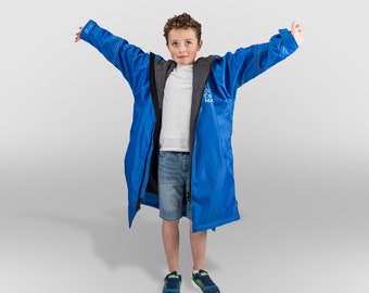 Cosimac CosiRobe FLEX Junior -Super warm waterproof outdoor changing robe. Perfect for outdoor sports horse back riding boys and girls Blue