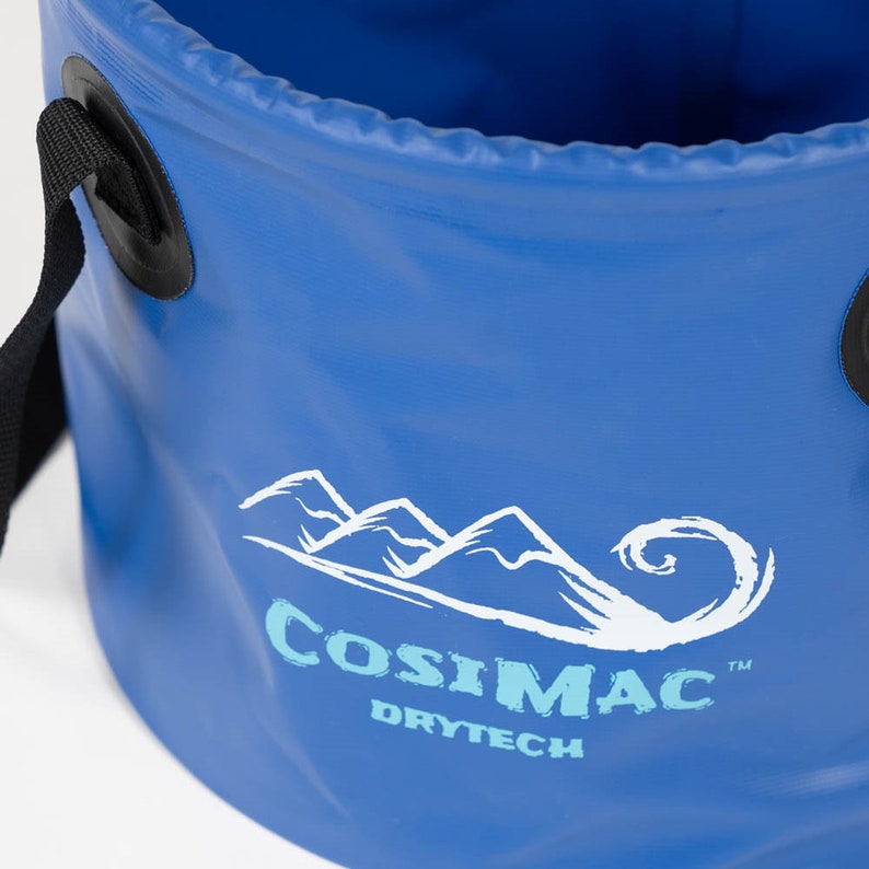 Bolsa tipo cubo plegable Cosimac de 13 litros: cubo de playa portátil, plegable e impermeable. Uso para cambiarse de traje de baño y nadar al aire libre. imagen 3