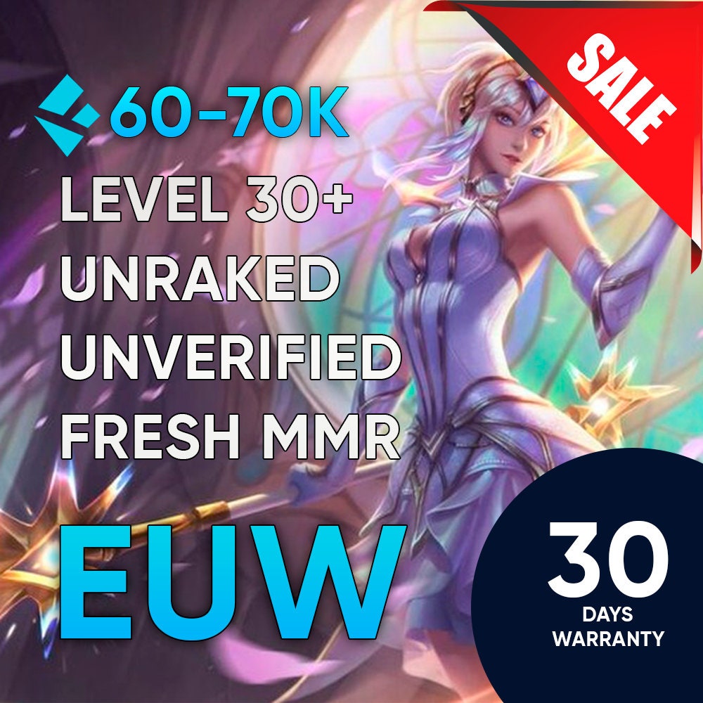 Instant Delivery EUW League of Legends LVL30 Smurf Account 