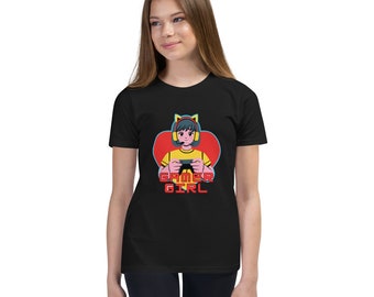 Youth Short Sleeve T-Shirt gamer girl t-shirt youth gamer tee gamer gift