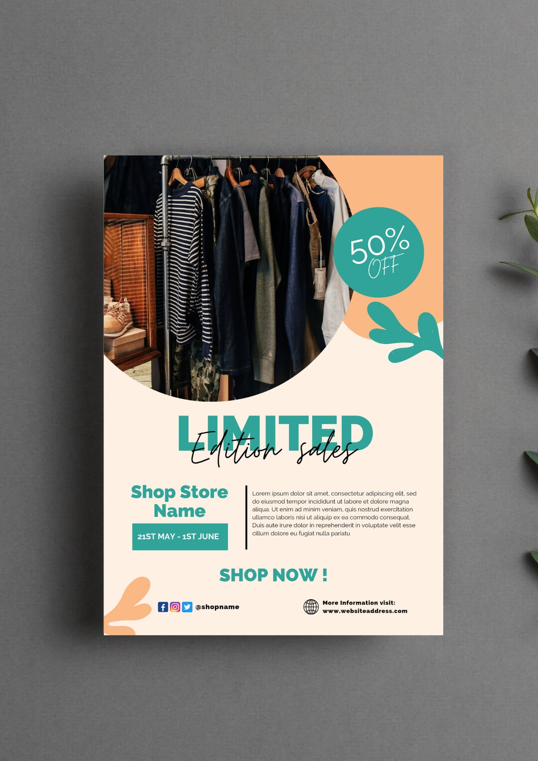 Sales Flyer Template | Editable Flyer Template - Etsy