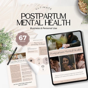 Postpartum doula client, mental health resource, PMADs handout, perinatal health, postpartum content resources and tools, 4th trimester