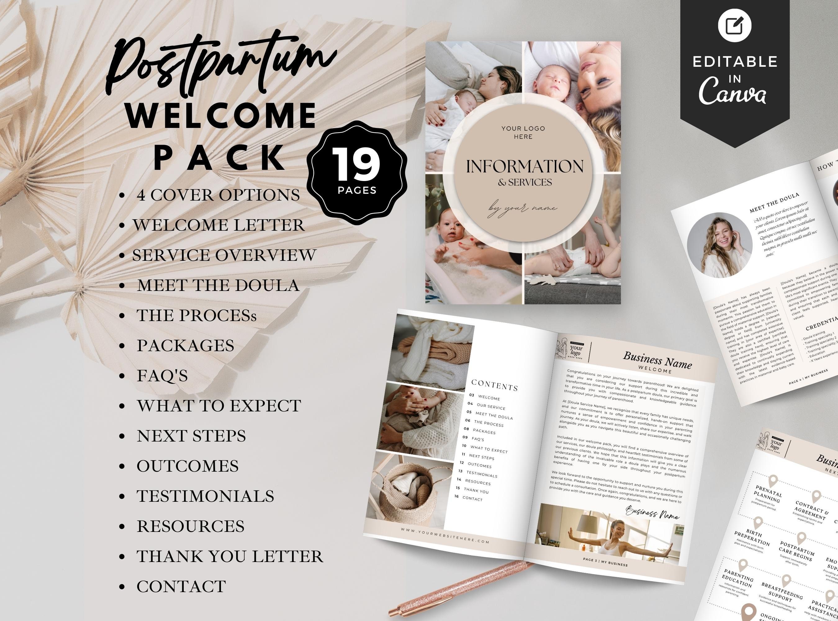 Postpartum Doula, Complete Paperwork Business Bundle, Start-up ...