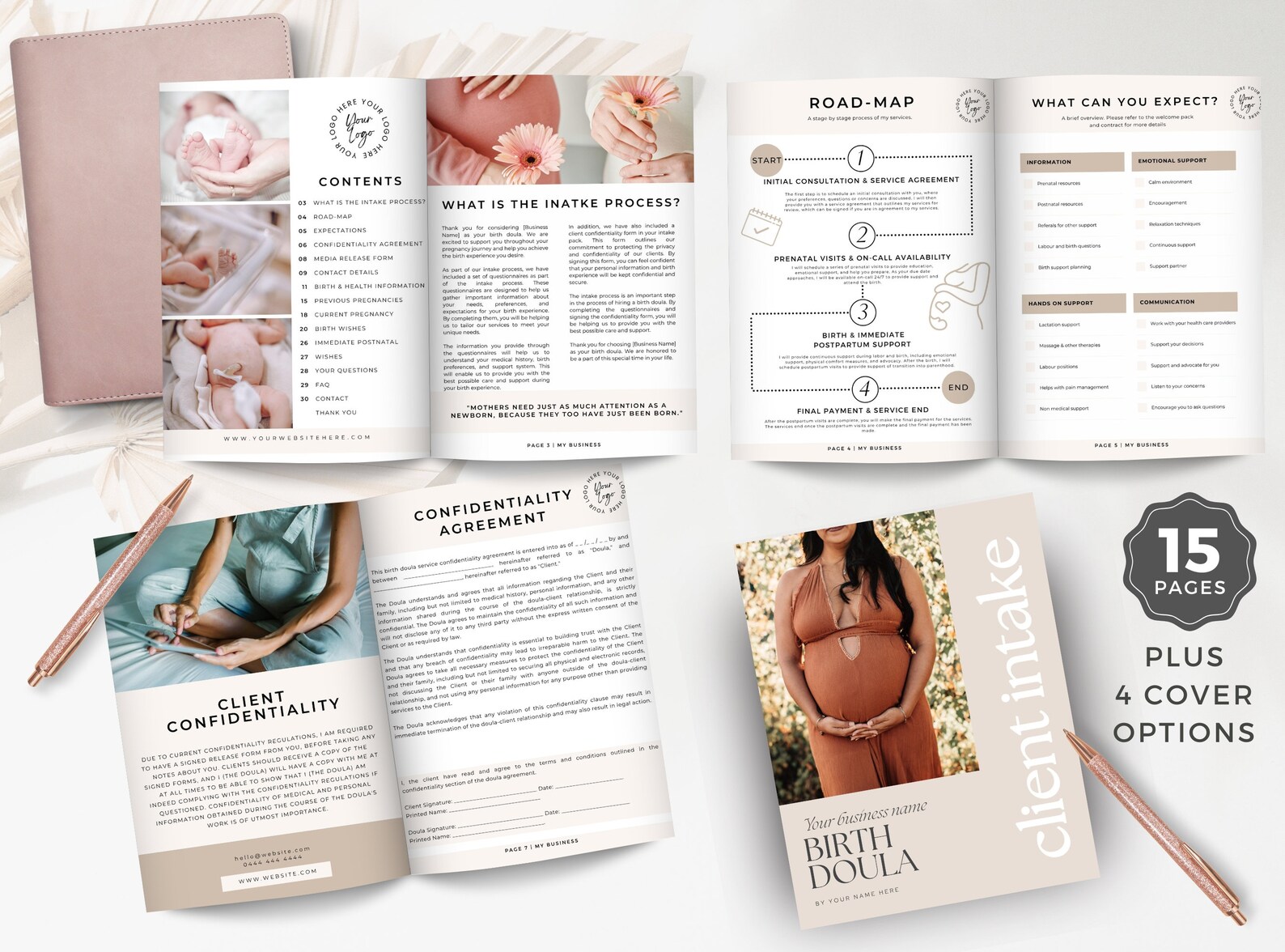 Birth Doula Client Intake Forms, Birth Doula Intake, Editable Doula ...