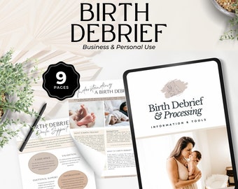 Geburtsnachbesprechung und Werkzeuge, Geburtstrauma-Nachbesprechung, Geburtsdoula-Beratung, Geburtsklienten-Werkzeuge, Geburtsgeschichte, Arbeitsblatt, Canva