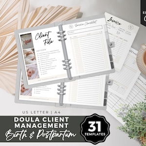 Doula-klantpakket, doula-klantdossier, doula bedrijfsbeheer, postpartum doula, geboortedoula, doulapapierwerk, doulalogboeken, doulafactuur
