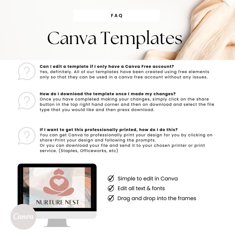 Doula price list, doula packages, doula resources, doula handouts, doula intake, doula marketing, doula welcome, doula pdf, printable, Canva image 7