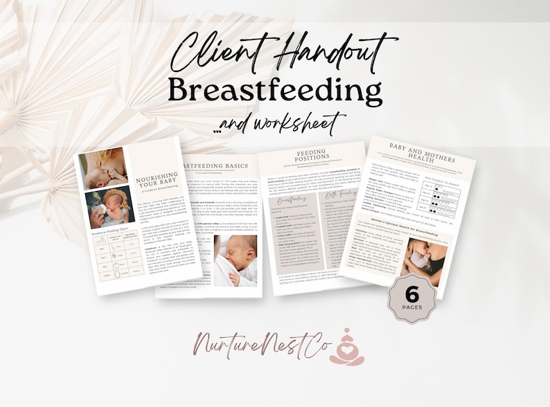 Breastfeeding Guidance, Breastfeeding Handout, Breastfeeding Support, Postpartum Doula