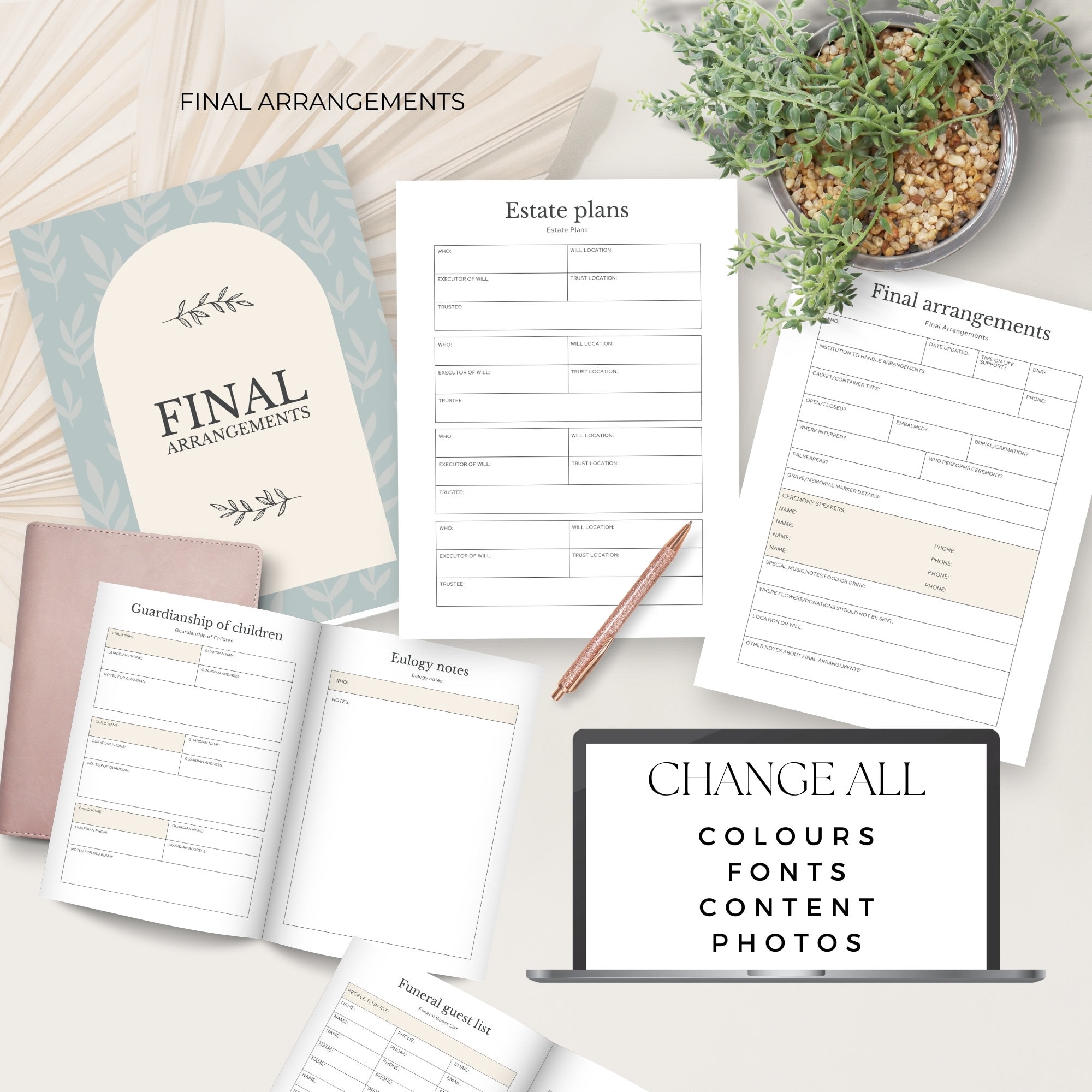 End of Life Plan, Death Doula Business Resource, End of Life Care Plan ...