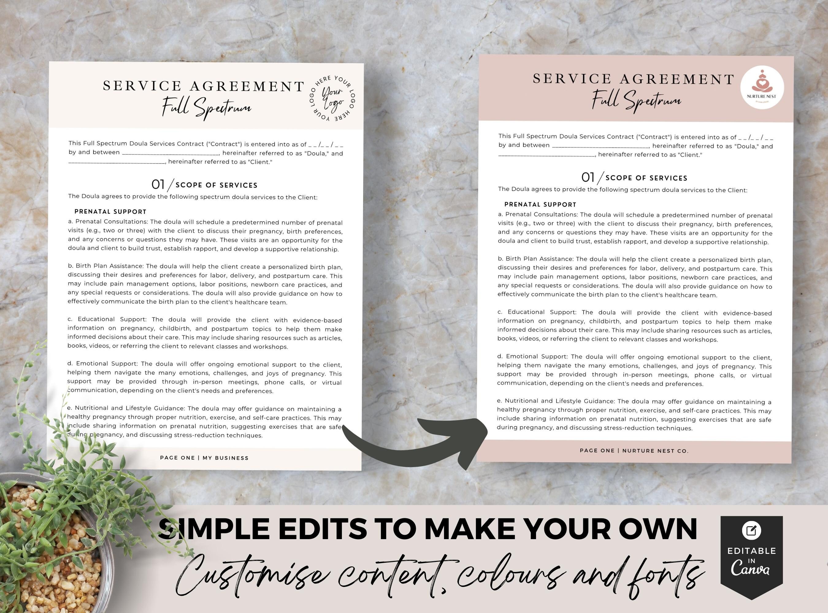 Full Spectrum Doula, Compete Paperwork Business Bundle, Start-up, Birth ...